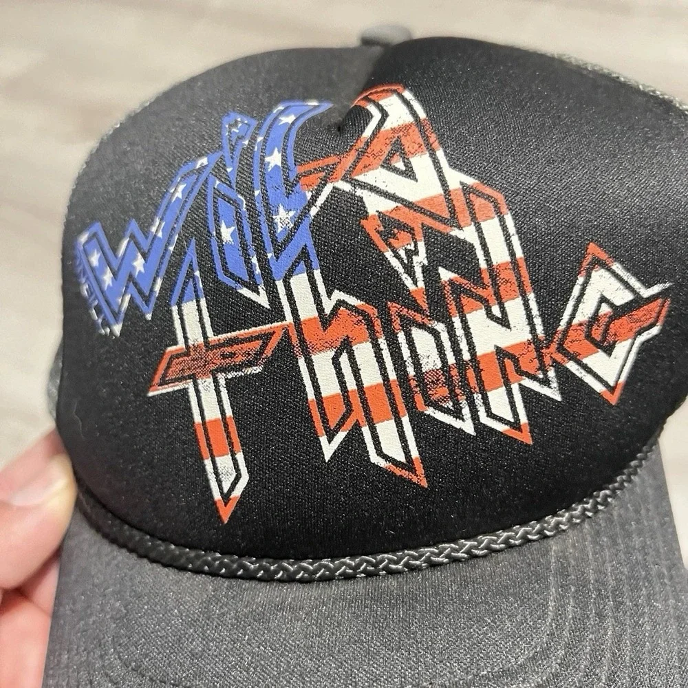 O’Neill Snapback Trucker Hat Black Gray USA Wild Thing Graphic Cap OS